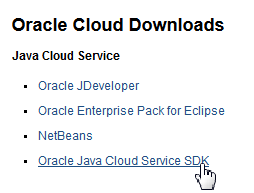 Oracle Cloud Downloads