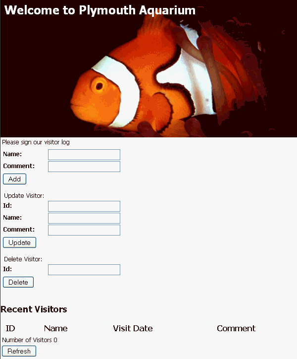 Welcome to the Plymouth Aquarium