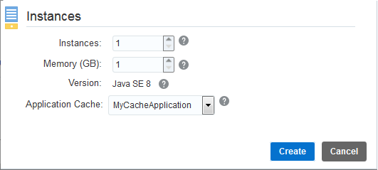 Create Application dialog box