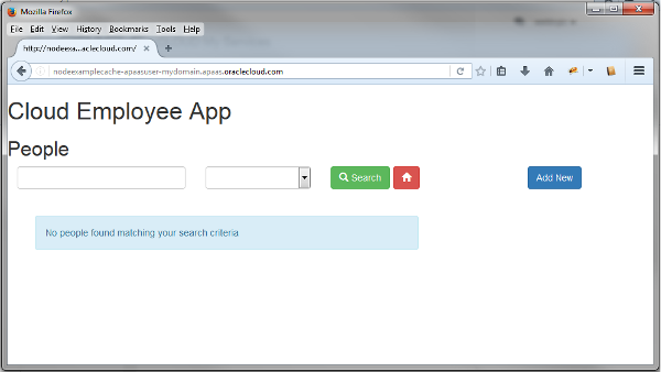 Employee client home page