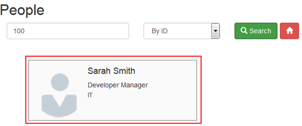 Employee client home page