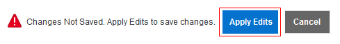 Deployments - Changes Not Saved dialog box