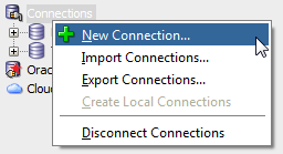 Connections context menu
