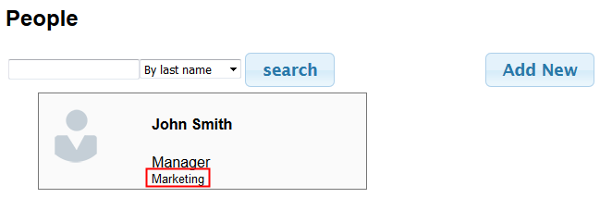 Employees client - Search page