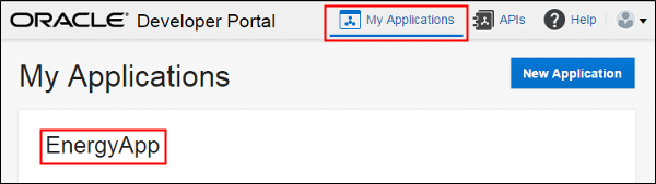 My applications - EnergyApp