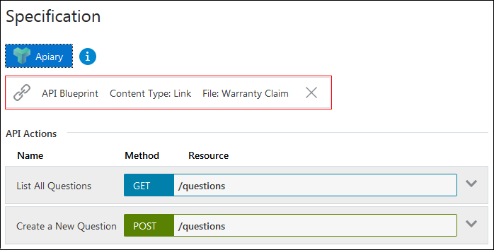Warranty Claim connected to the Apiary