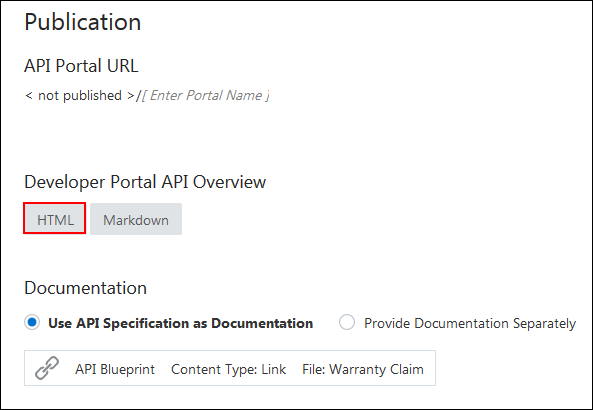 Developer Portal API Overview