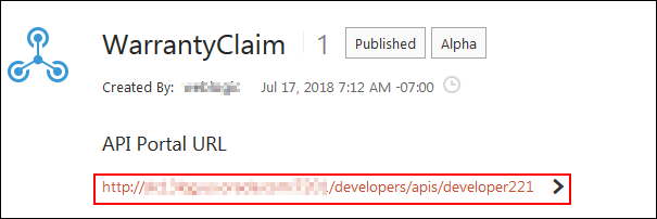 Warranty Claim API in Developer Portal