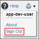 Sign Out - app-dev-user