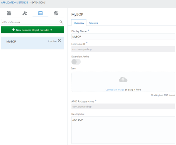 Overview tab of BOP page