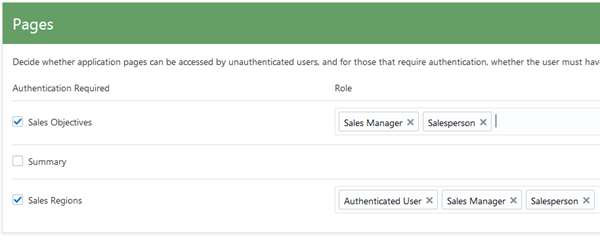 Creating and Assigning Roles in Oracle Application Builder Cloud Service