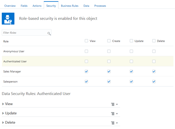 Creating and Assigning Roles in Oracle Application Builder Cloud Service