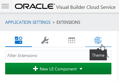 Theme icon on Extensions page