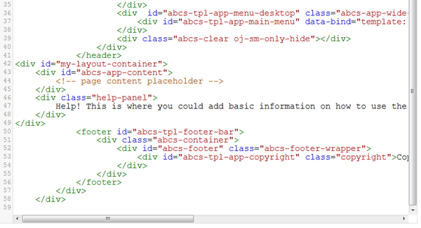 Part of changed layout.html file