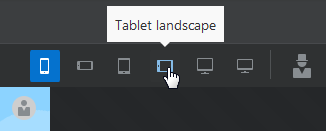 Tablet Landscape tab