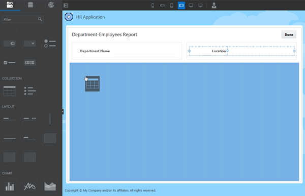 Department-Employees Report page