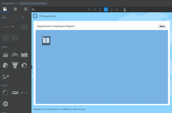Department-Employees Report page