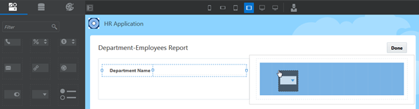 Department-Employees Report page