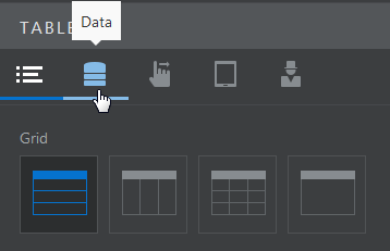 Table property inspector