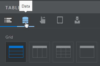 Table property inspector