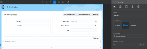 Text Area Property Inspector
