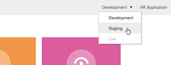 Database menu