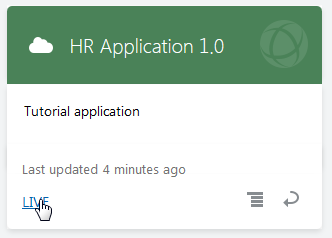 Live application link