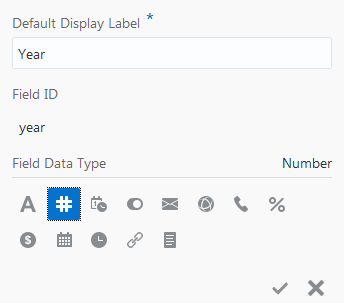 Name field pop-up box