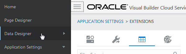 Main menu with Home selected