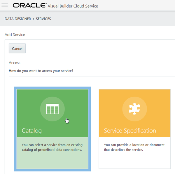 Access page of wizard