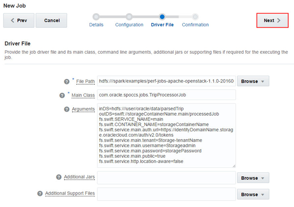 New Job - Driver File page