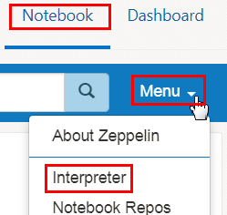 Description of the illustration 
                                notebook-menu.png