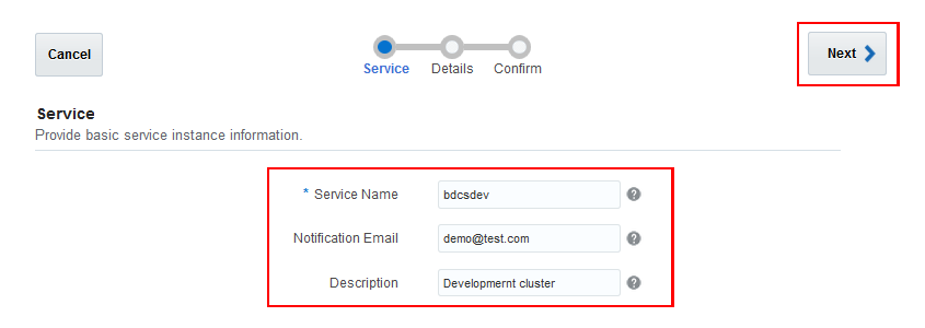 Description of create-svc-cluster-wiz-service-pg.png follows