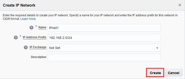 Create an IP network