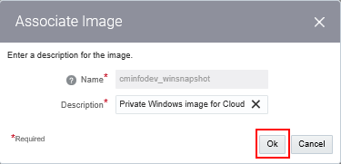 Associate Image dialog box