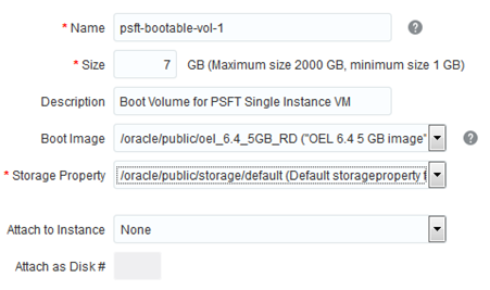 Portion of Create Storage Volume, Storage Volume Details window