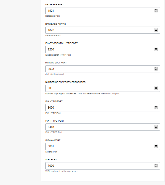 Configure Variables page, Show Advanced Networking Details