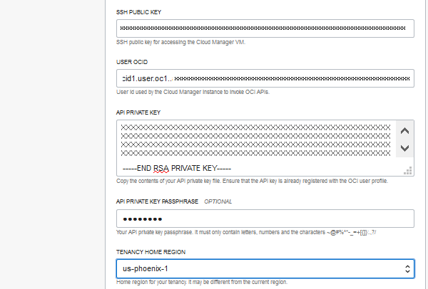 Create Stack page, middle