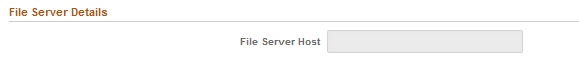 File Server Details section of Cloud Manager Settings page