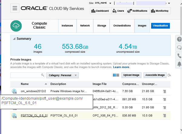 Qualified image name for Linux reference image