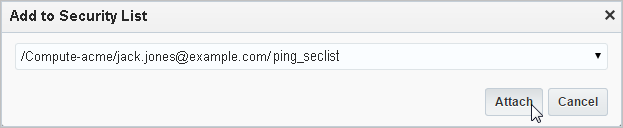 Add to Security List dialog box