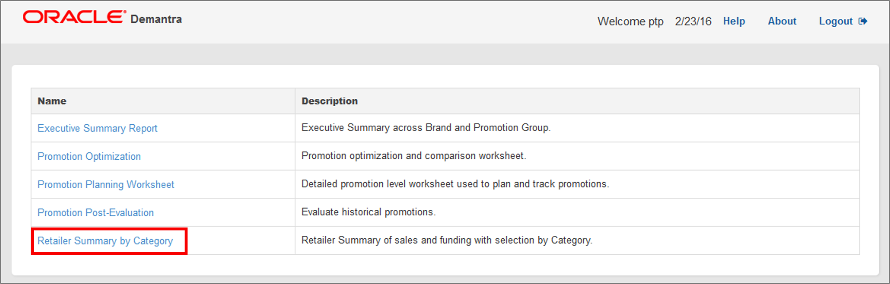 Open Retailer Summary by Category Worksheet