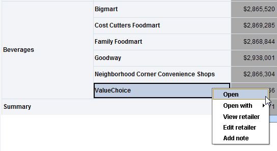 Right-click on ValueChoice and select Open
