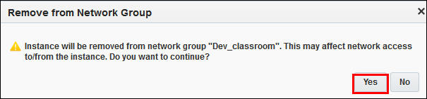 network group remove instance from network group