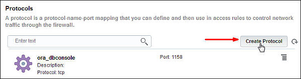 Protocols pane with Create Protocol button emphasized