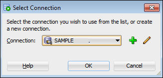 Select connection dialog