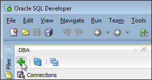 Create a new DBA connection