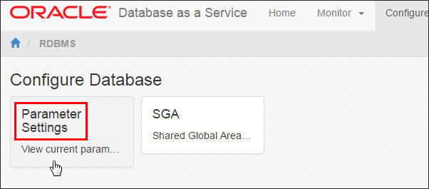 click parameter settings