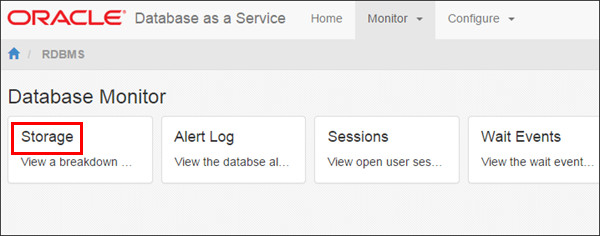 database monitor page