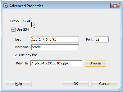 New database connection dialog